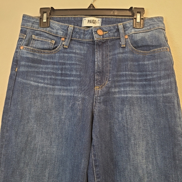 Paige Nellie Cropped Culotte Jeans in Linnea - Picture 4 of 7